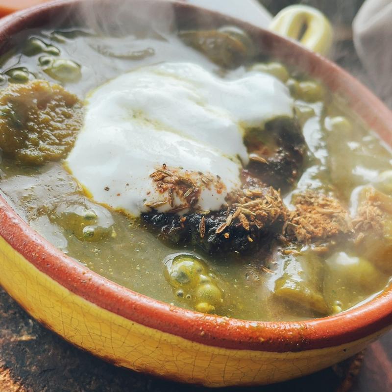 ポパイカレー　ハンバーグ(カフェモンキーバー (cafe monkey bar))