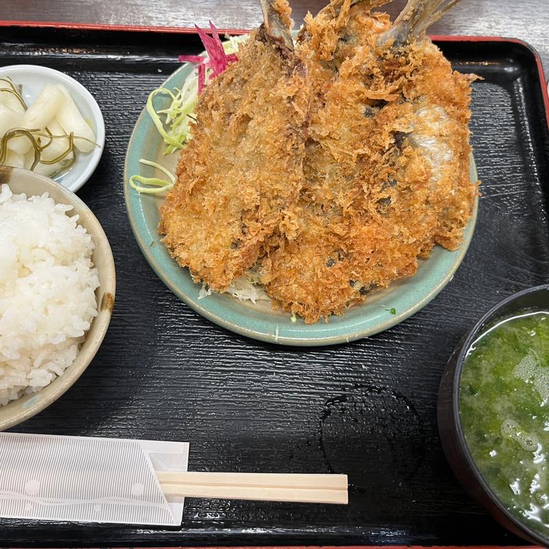 いわしフライ定食(丸福)