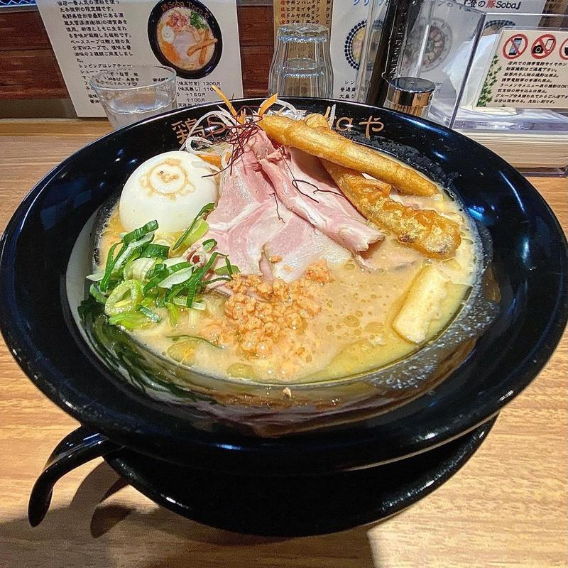 酒粕鶏Soba(醤油)(鶏Soba Toraや)
