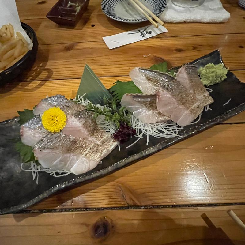 太刀魚炙りお造り(さかなや うおきく)