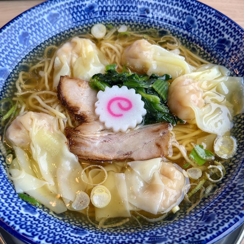 鶏だし海老雲呑麺　塩(ワンタン屋 今福商店)