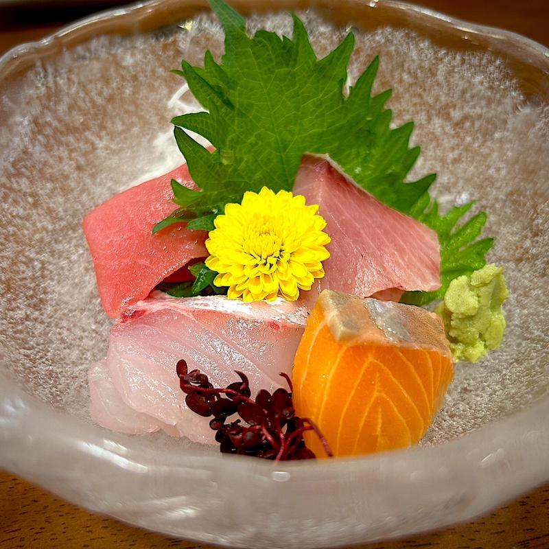 海鮮魚盛り合わせ(まつだい芝峠温泉 雲海)