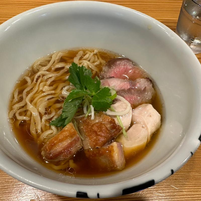 らーめん＋得肉三昧＋肉ごはん(らーめんかねかつ)