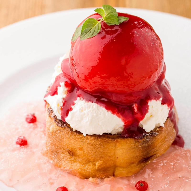 ピーチメルバフレンチトースト(The French Toast Factory ヨドバシAkiba店)
