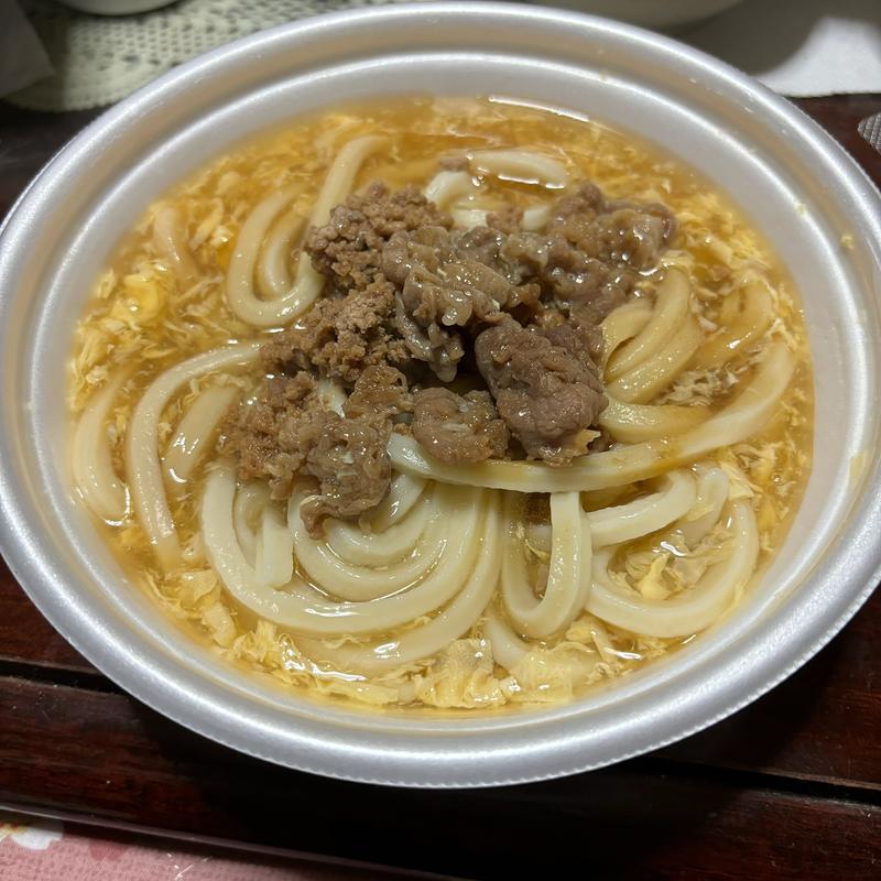 肉がさね玉子あんかけうどん（並）(丸亀製麺桶川)