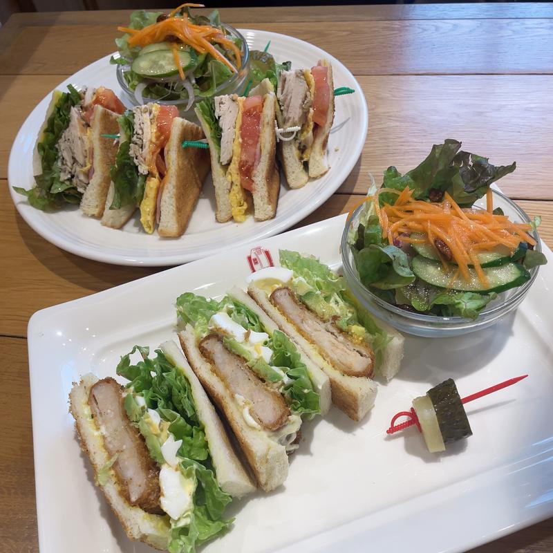 アメリカンクラブサンド&エビカツサンド(ぱんのいえ 近鉄八尾店)