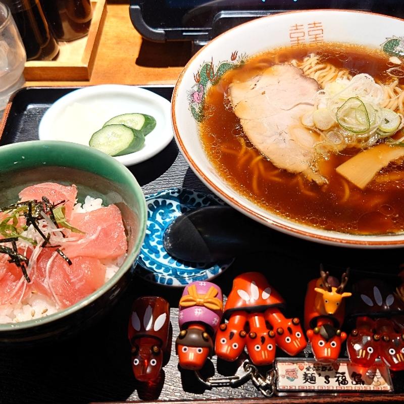 ラーメンミニまぐろ丼(よさこい )
