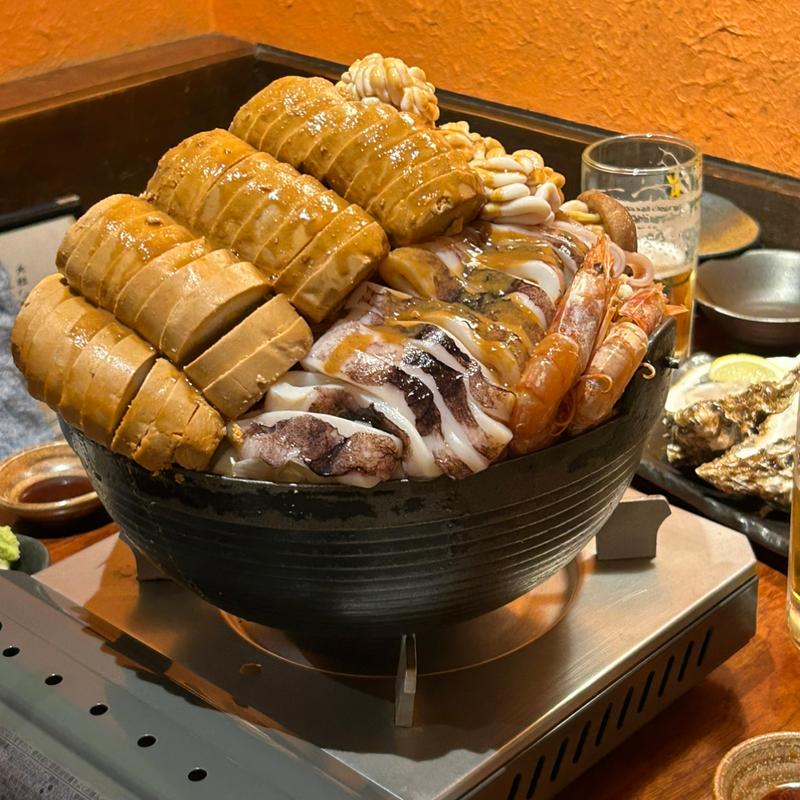 痛風鍋(牡蠣海鮮かいり )