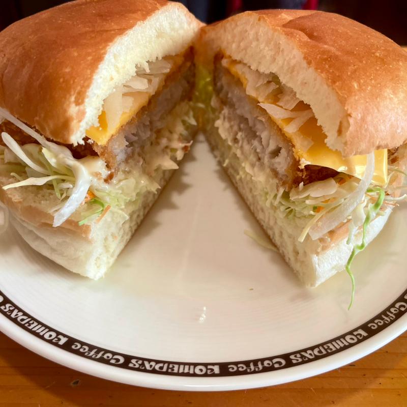 フィッシュフライバーガー(コメダ珈琲店 新越谷店)