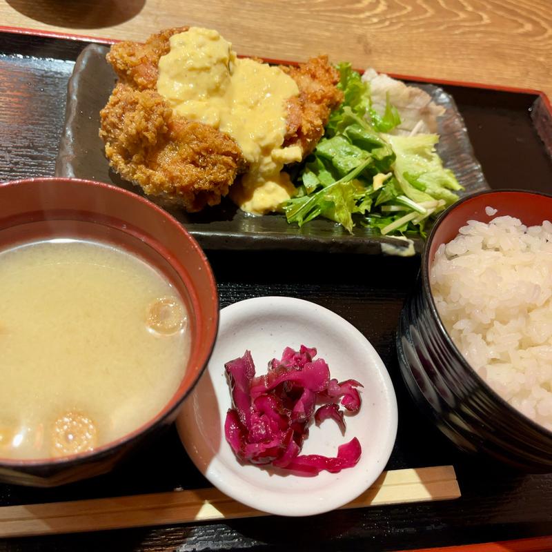 自家製タルタルのチキン南蛮定食(水炊き・焼き鳥 とりいちず酒場 六本木店)