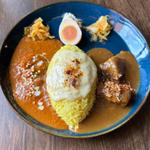 ポークカレー　クラウンマサラのあいがけカレー(ダディーズカレー)