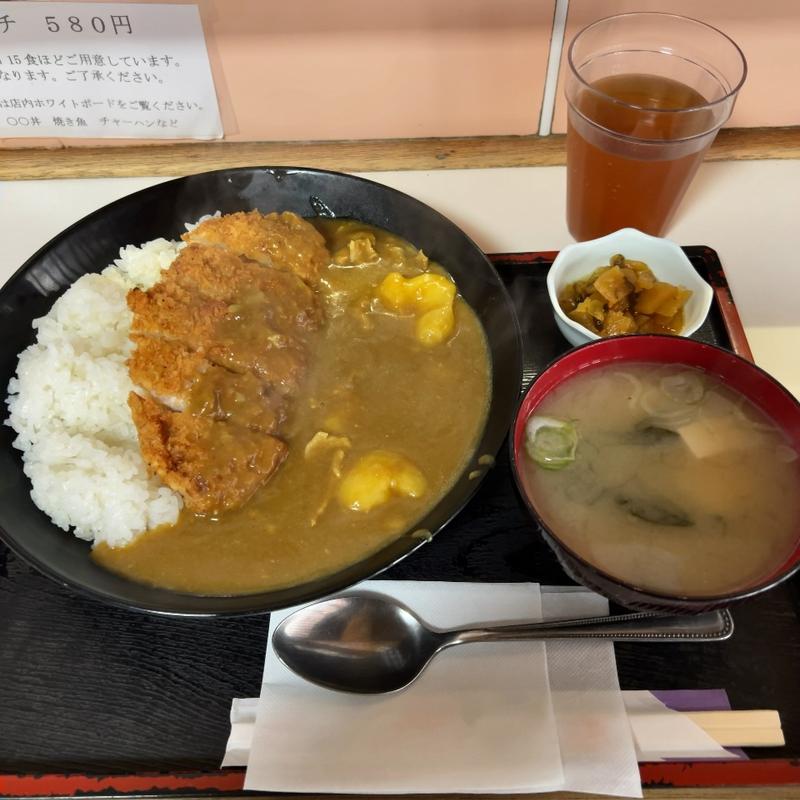 カツカレー 中盛(やなぎや食堂)