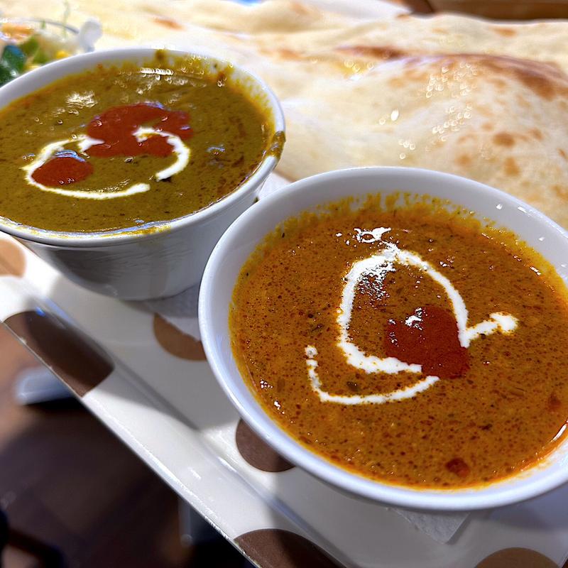 キーマカレー＆ほうれん草チキンカレー(マンダラ （MANDALA）)