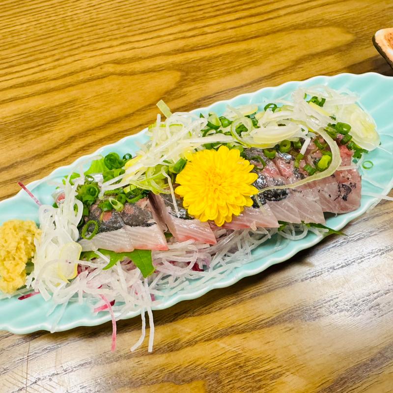 鯵の刺身(串焼き 与兵)