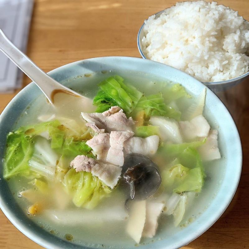 肉スープ ライス(中華飯店はやま )