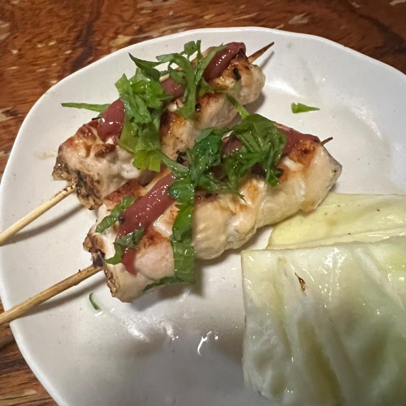 ささみの梅肉のせ(鳥いし )