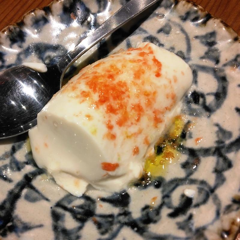 御口直し：手作り豆腐(創作鉄板 粉者東京)