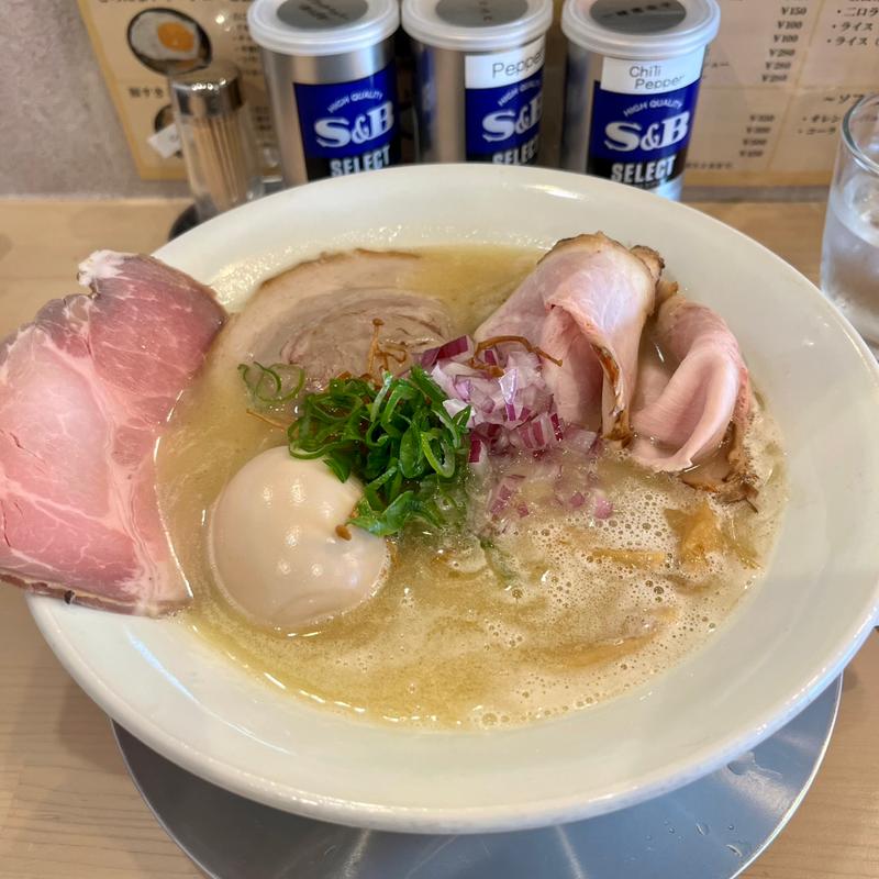 特性鶏パイタンらーめん(塩)(京都金閣寺 らーめんなか澤)