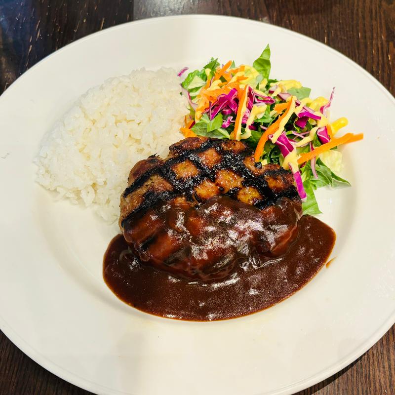 ビーフハンバーグステーキ(ハードロックカフェ 上野駅 （Hard Rock CAFE）)