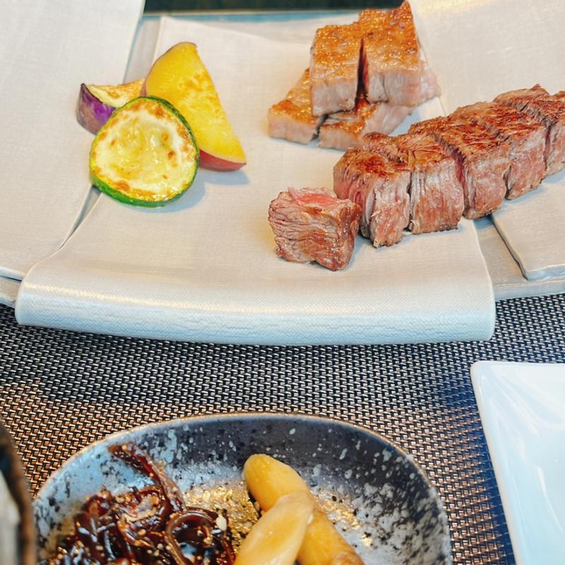 黒毛和牛(A5)ステーキランチ(ステーキハウス雅羅倶 鉄板焼き 北野)