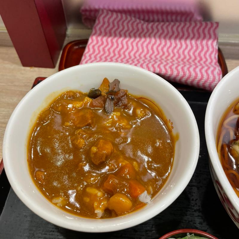 ミニカレー丼(いろり庵きらく 御徒町)