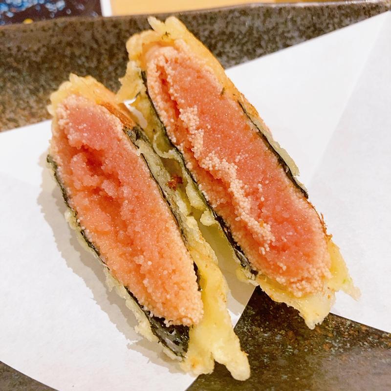 明太子海苔巻き(天ぷらと寿司 こじま 広島店)