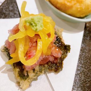 マグたくの天ぷら(天ぷらと寿司 こじま 広島店)