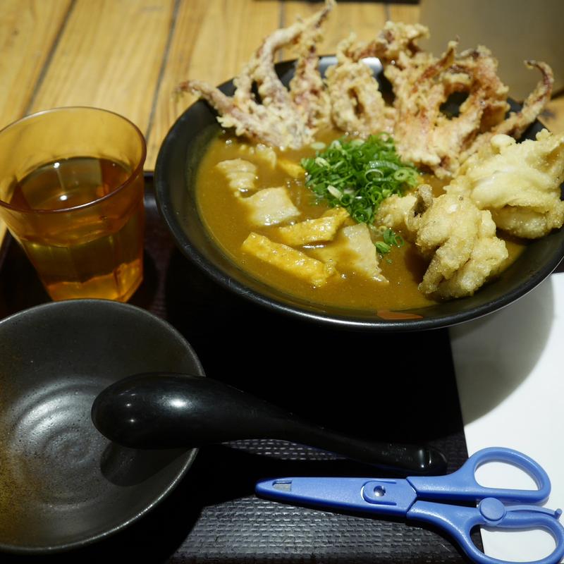 ゲソ天カレーうどん(純愛うどん なでしこ 原点 )