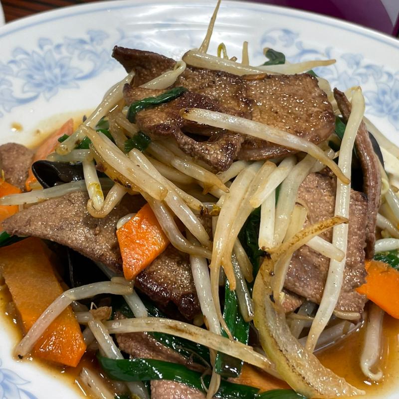 レバニラ炒め(ぎょうざの満洲 田無北口店)