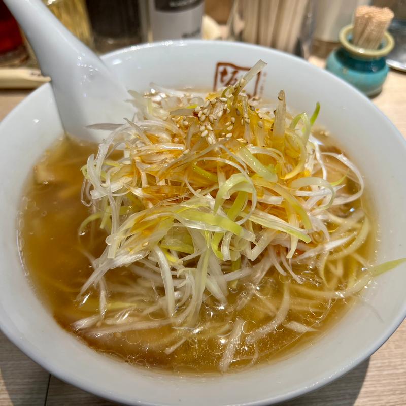 ねぎラーメン(喜多方ラーメン 坂内 新宿西口思い出横丁店)