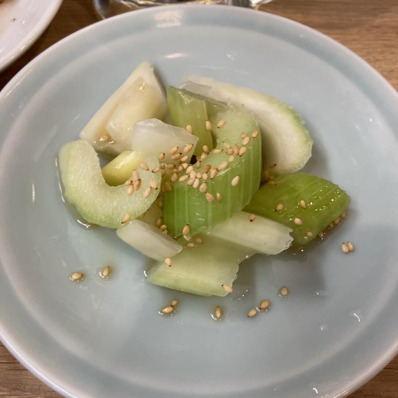 セロリの浅漬け(大衆食堂 あまつ 仙台駅西口店)