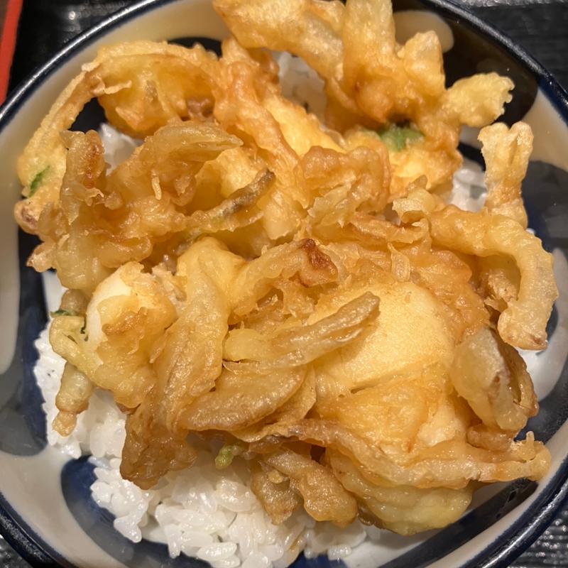 いかのかき揚げ丼(蕎麦切り くろ)