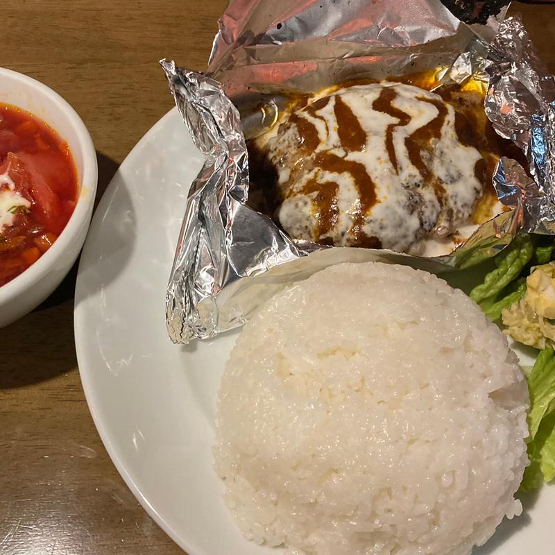 洋風ハンバーグセット(モスクワ プリュス シェミ OSAKA)