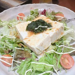 海苔と豆腐のサラダ(ちゃんこ 玉海力 赤坂店)
