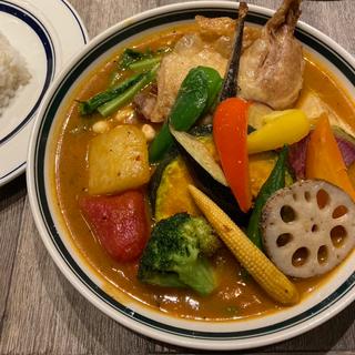 チキンと1日分の野菜20品目(Rojiura Curry SAMURAI. グランフロント大阪)