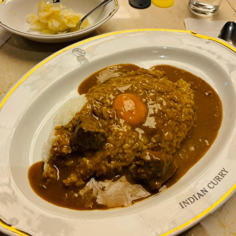 インデアンカレー（タマゴ入り、ルー大盛り）(インデアンカレー 丸の内店)