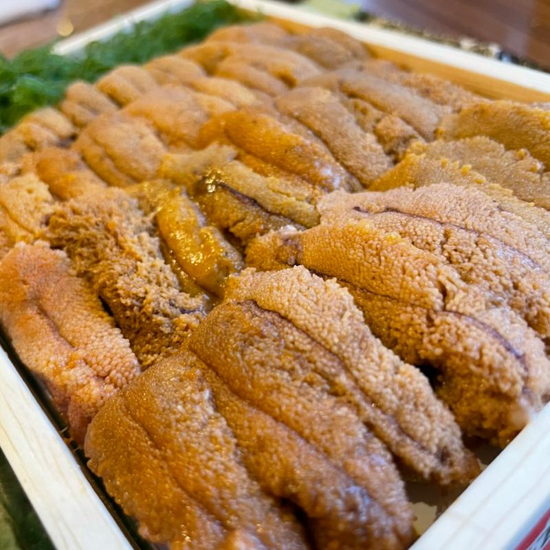 ウニ箱(魚三酒場 富岡店)
