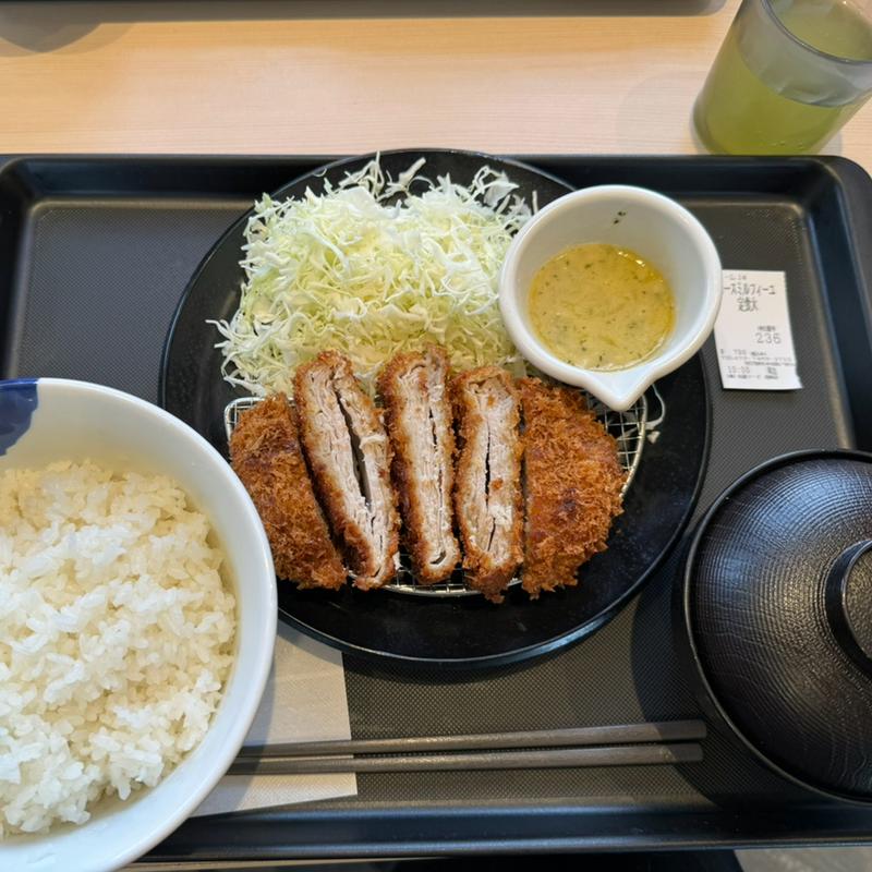 ロースミルフィーユカツ定食(松屋 長岡店（松のや併設）)