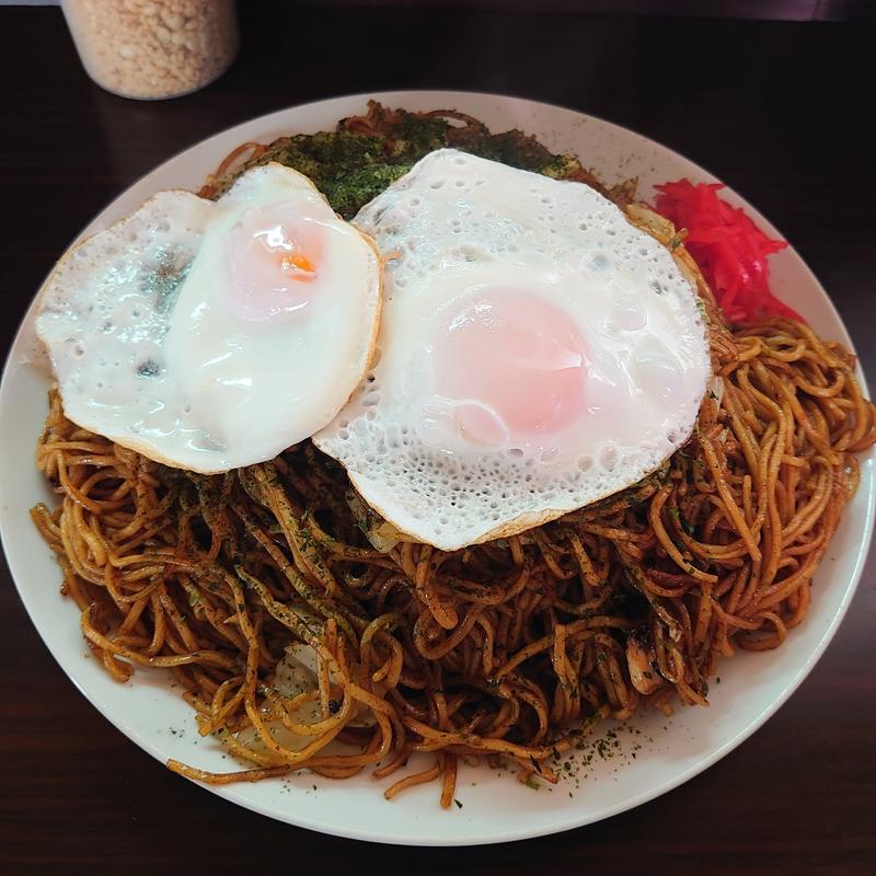 やきそば 最大＋目玉焼き＋目玉焼き(よっちゃんやきそば )