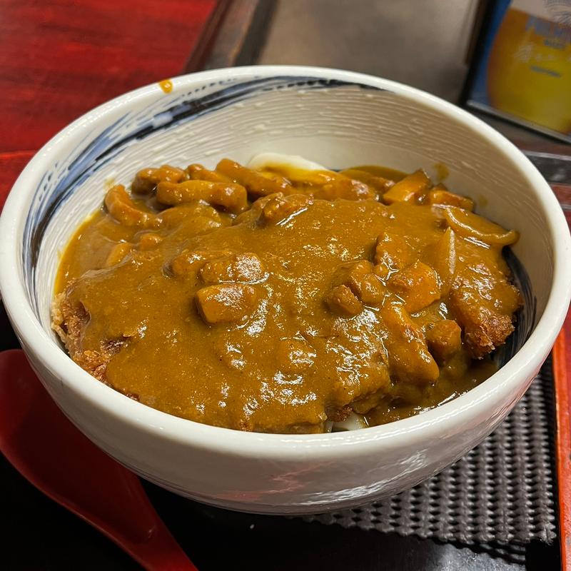 カツカレーうどん(三国一 西口店)