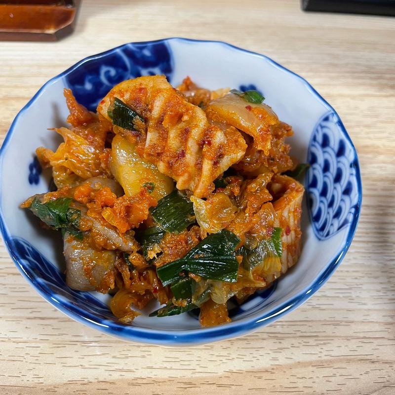 ガツキムチ(大衆酒場 酒呑んで飯食って蛙之介 溝の口店)