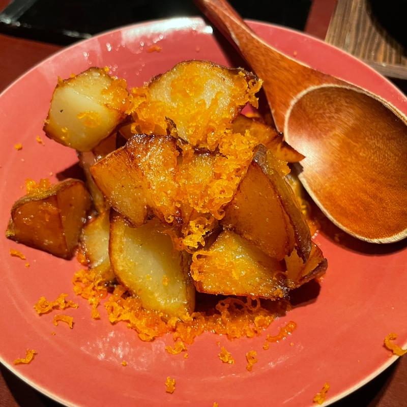 じゃがいもの唐墨和え(爨)