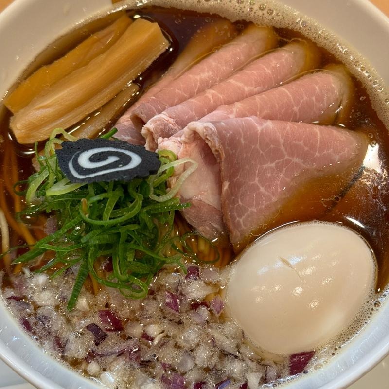 特製炭火焼鯵煮干しそば(らぁ麺はやし田錦糸町)