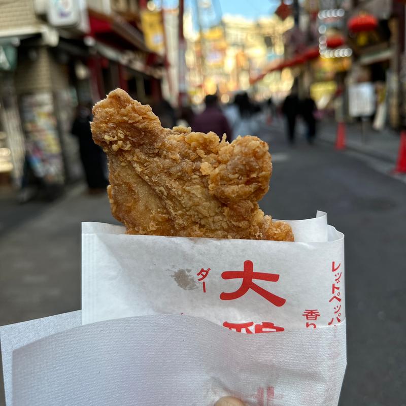 台湾からあげ『大鶏排（ダージーパイ）』(江戸清 関帝廟通り店)