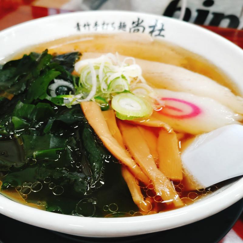 ワカメラーメン(佐野青竹手打ち麺 尚杜)