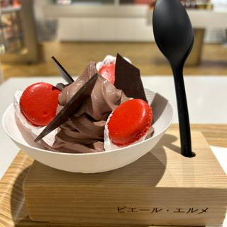 チョコレートのソフトクリーム(Made in ピエール・エルメ)