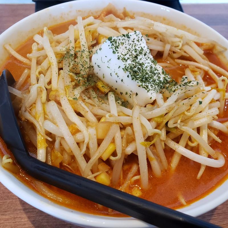 レアチーズキムチ納豆ラーメン(柳家一関店)