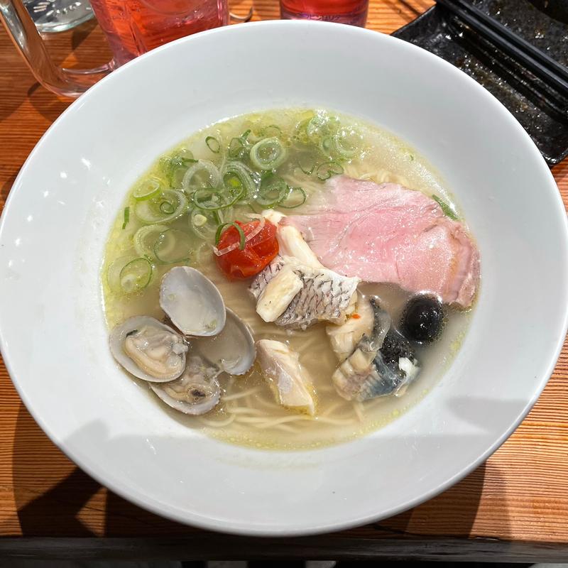 【限定】アクアパッツァ風ラーメン(志奈そば田なかいすみ店)