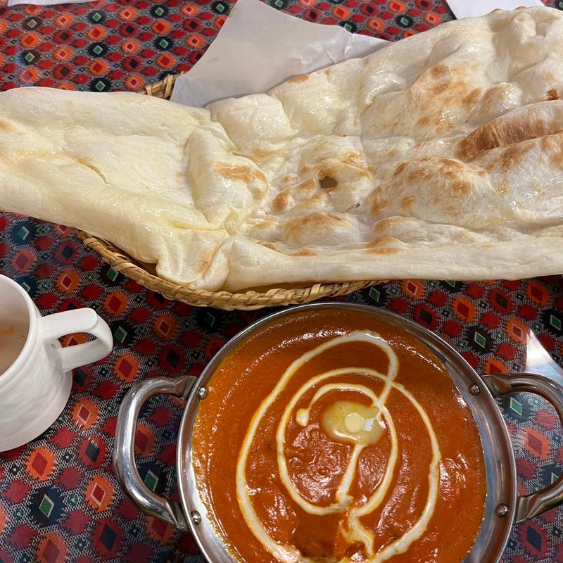 バターチキンカレーセット(みんなのカレーハウス＆居酒屋大成店)