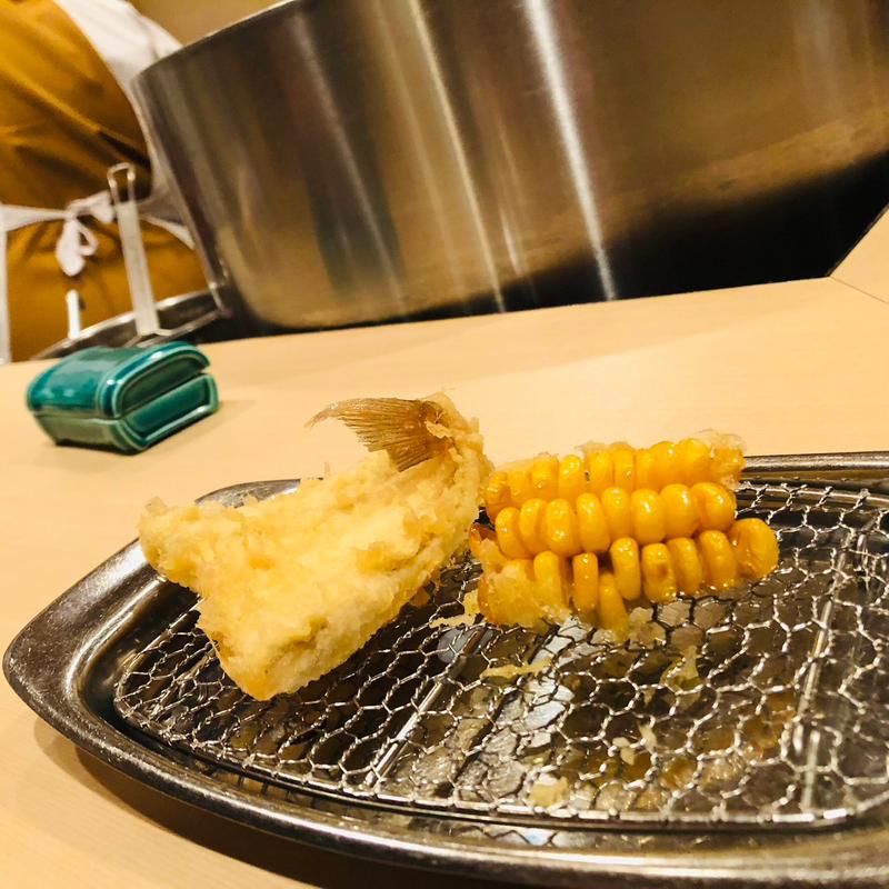 とうもろこし_おまかせ天ぷら(天ぷら 天友 )